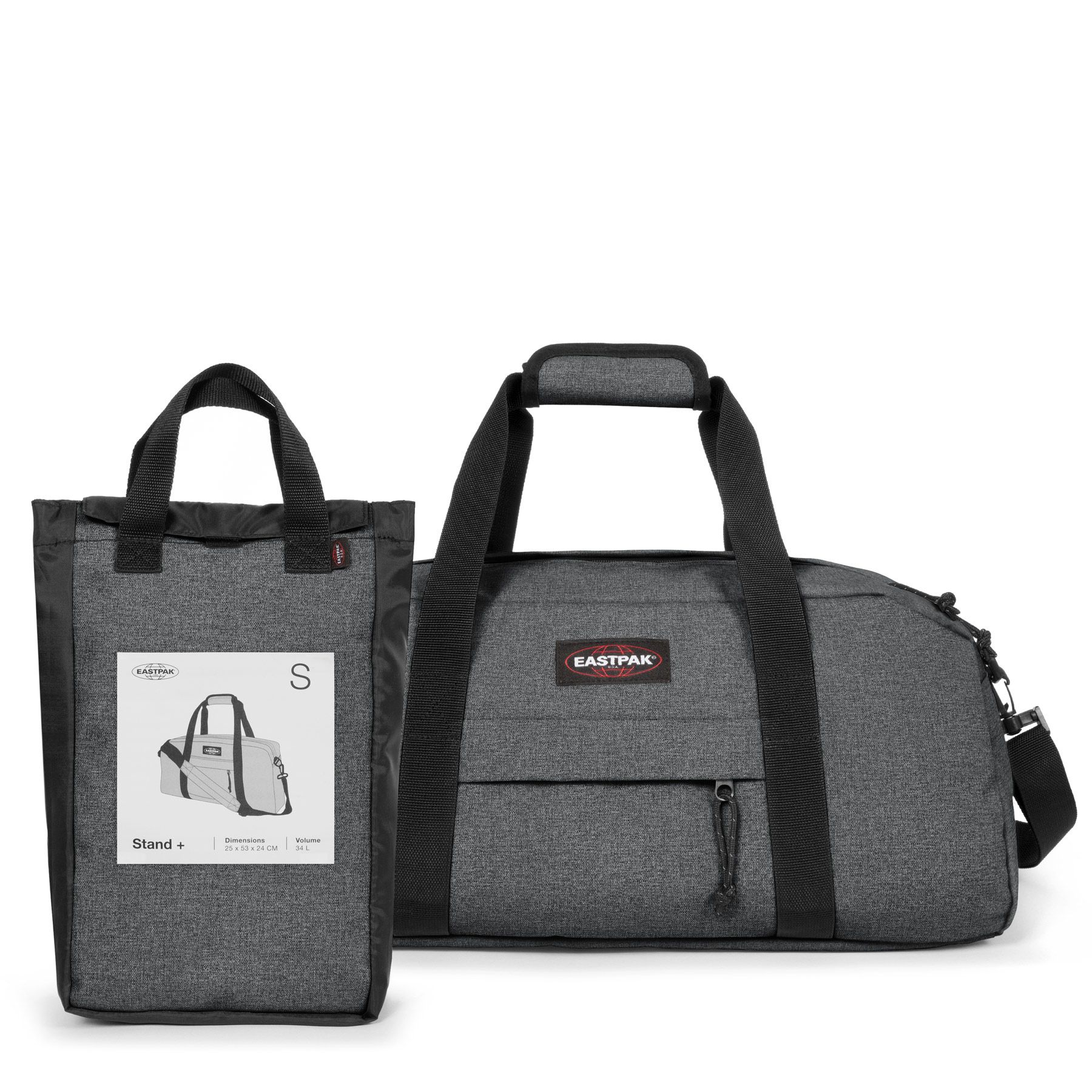 Sac de voyage - Stand+ S Black denim