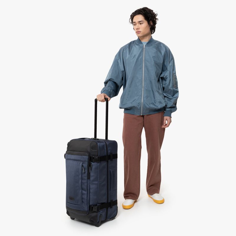 Sac de voyage à roulettes - TRANVERZ CNNCT M Marine 67cm