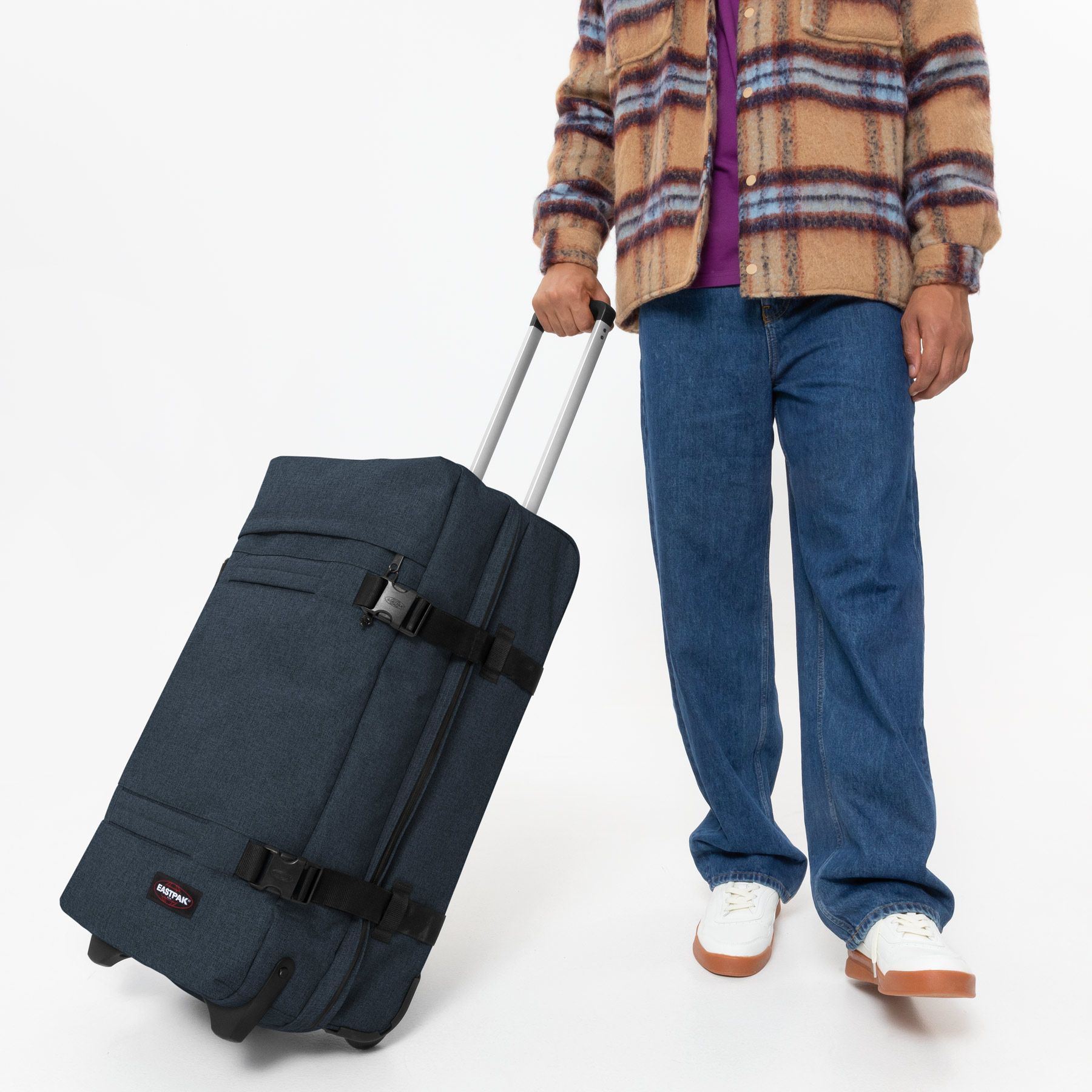 Sac de voyage à roulettes - TRANSIT'R M Triple Denim 67cm