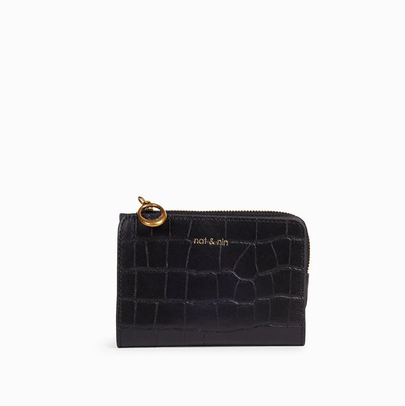 Portefeuille - Iza Croco Noir