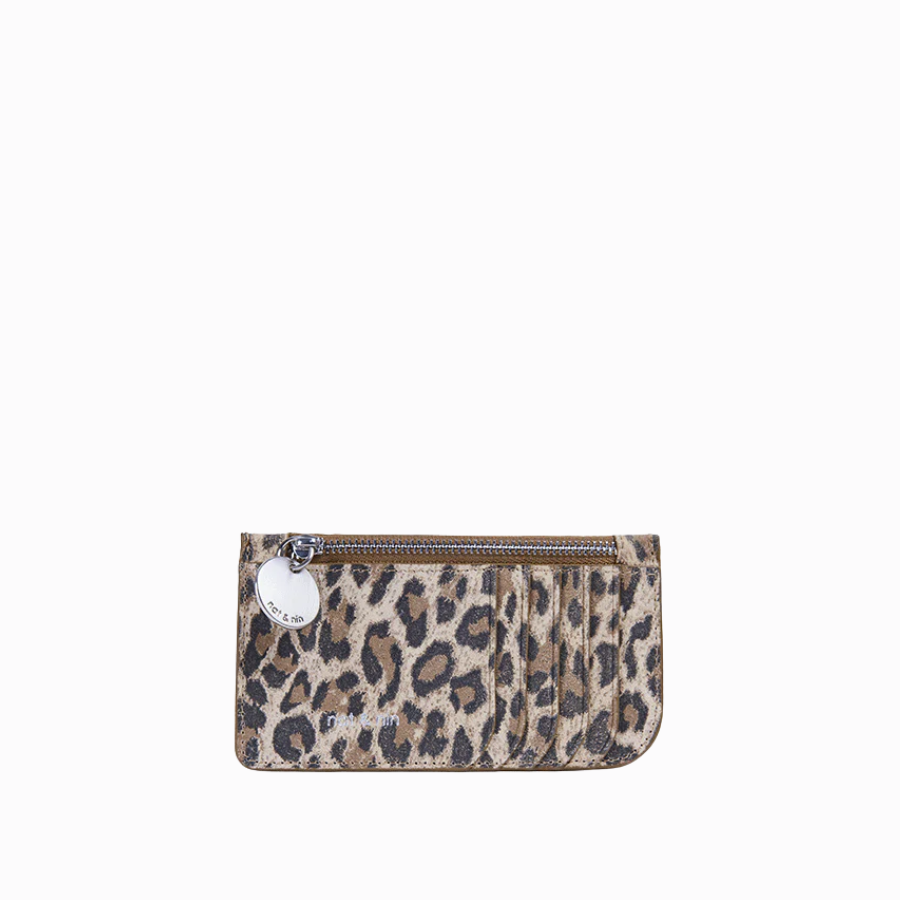Porte cartes - Alix Léopard Beige