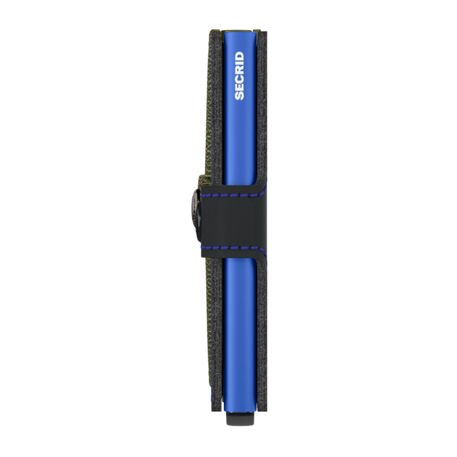 Porte cartes RFID - Miniwallet Matte Black Blue