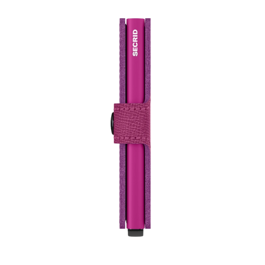 Porte cartes RFID - Miniwallet Crisple Fuschia