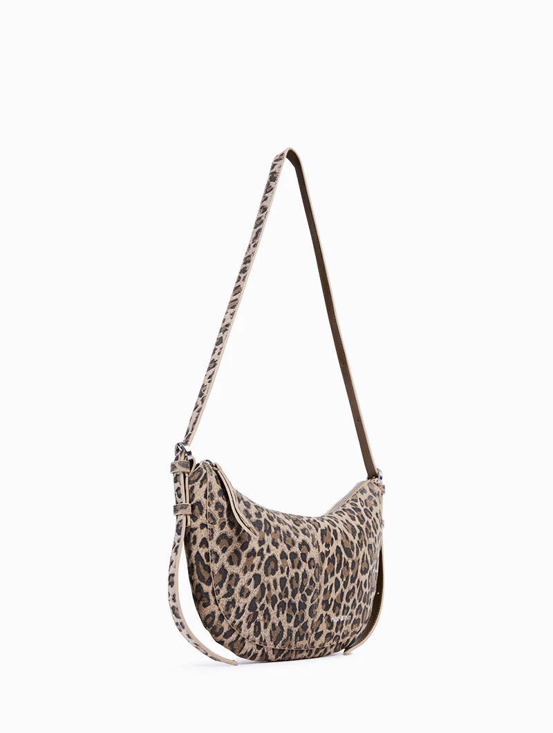 Sac bandoulière - Mini Rodéo Léopard Beige