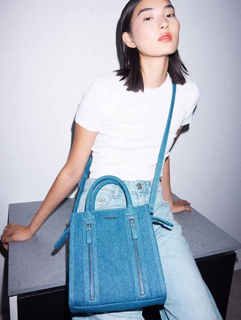 Sac à main - Mini Opéra Denim Bleu