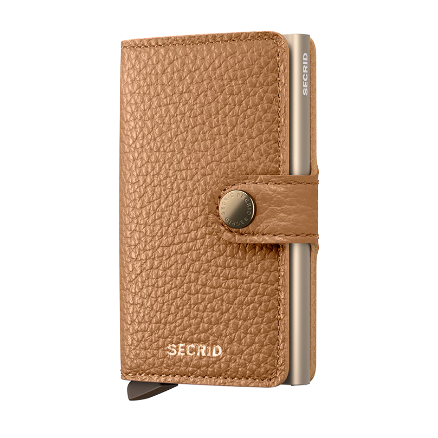 Porte cartes RFID - Miniwallet Pebble Capuccino