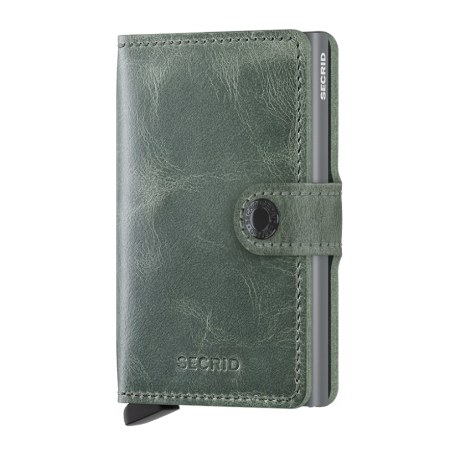 Porte cartes RFID - Miniwallet Vintage Sage