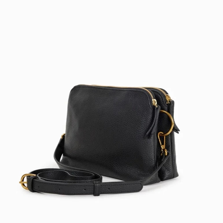 Sac bandoulière - Nael Noir grainé