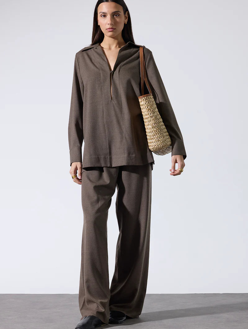 Sac Cabas Raphia et Paille - Papaya Noisette