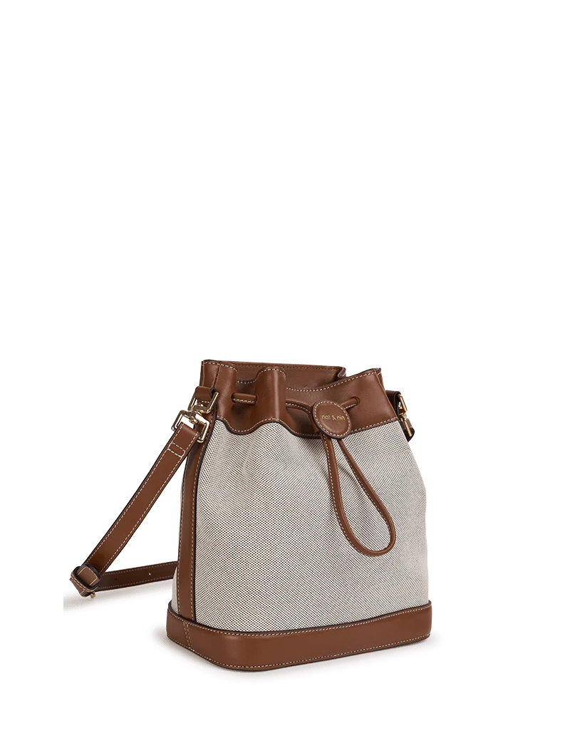 Sac seau - Norah Toile Noisette