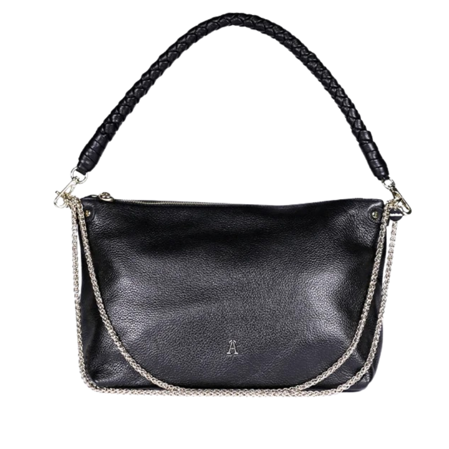 Sac hobo - Mallow Twist Grainé Noir