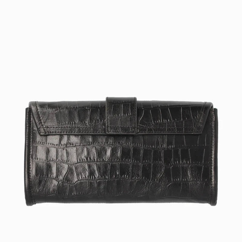 Portefeuille / Pochette - Patty  Croco Noir