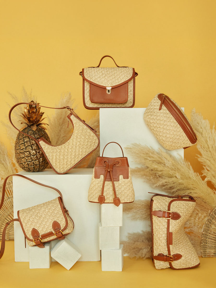 Sac Porté Epaule - Victoire XS - Naturel/Cognac