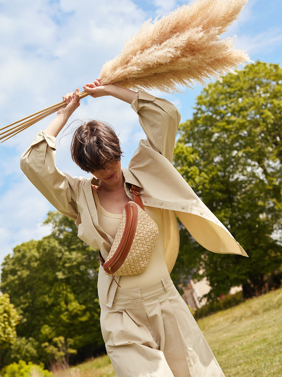 Sac Banane - La Banane - Naturel/ Cognac