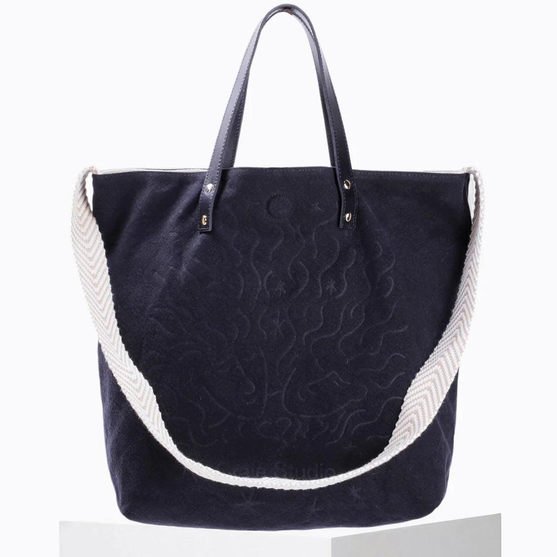 Sac Cabas - Ruban  Brume Noir