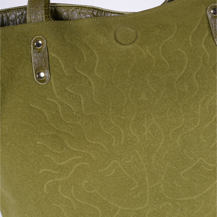 Sac Cabas - Ruban Bubble Olive