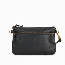 Pochette bandoulière - Vicky Noir Grainé