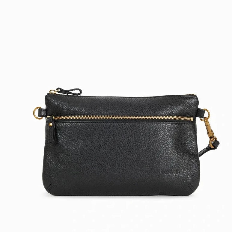 Pochette bandoulière - Vicky Noir Grainé