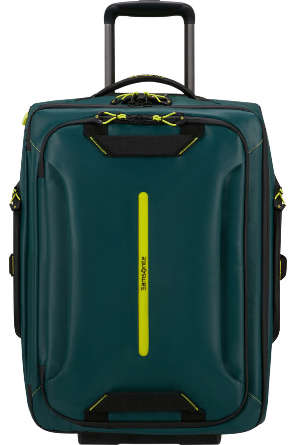 Sac de voyage à roulettes/Sac à dos - Dark Teal - Lime