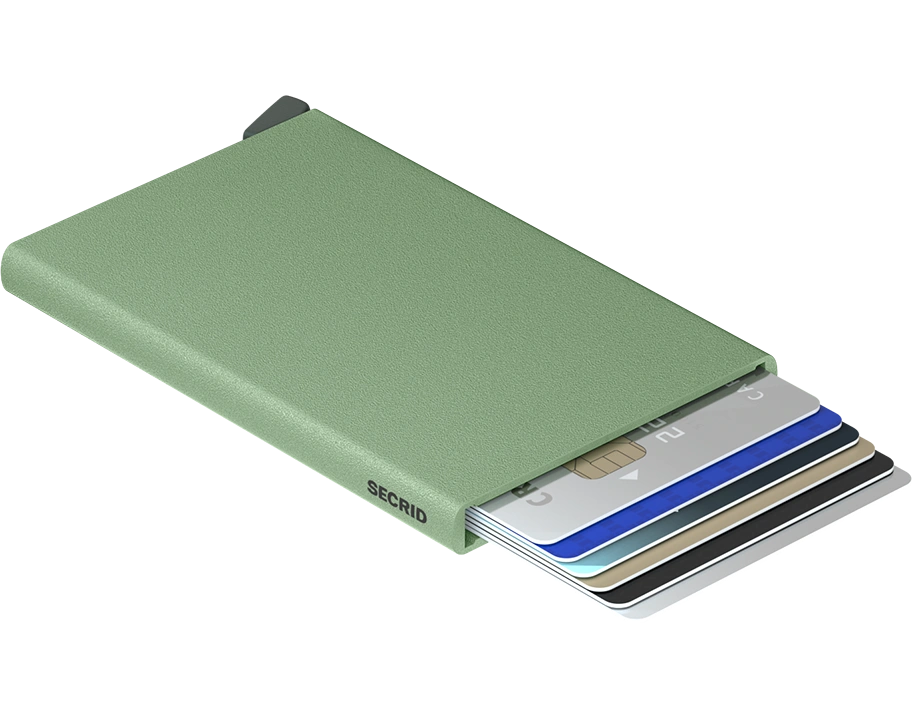 Porte cartes RFID - Powder PISTACHIO