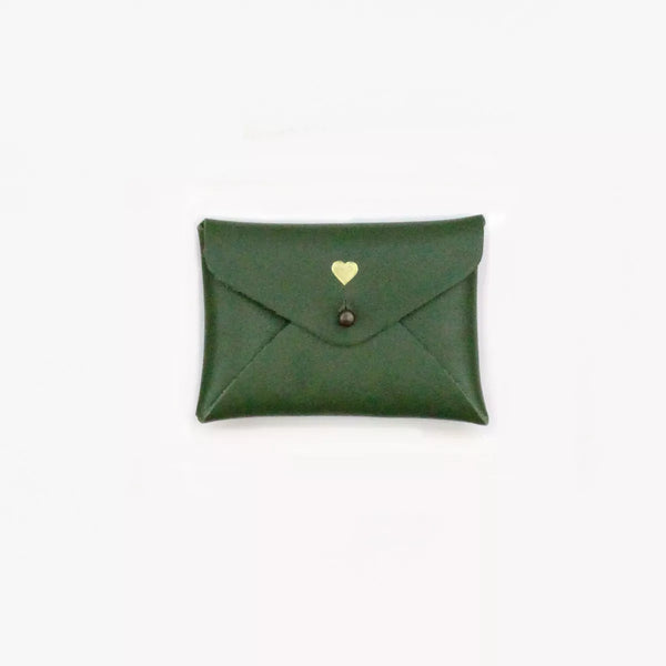 Mini Pochette - Coeur Vert Agave