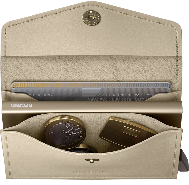 Porte cartes RFID - Enveloppe Original Latte