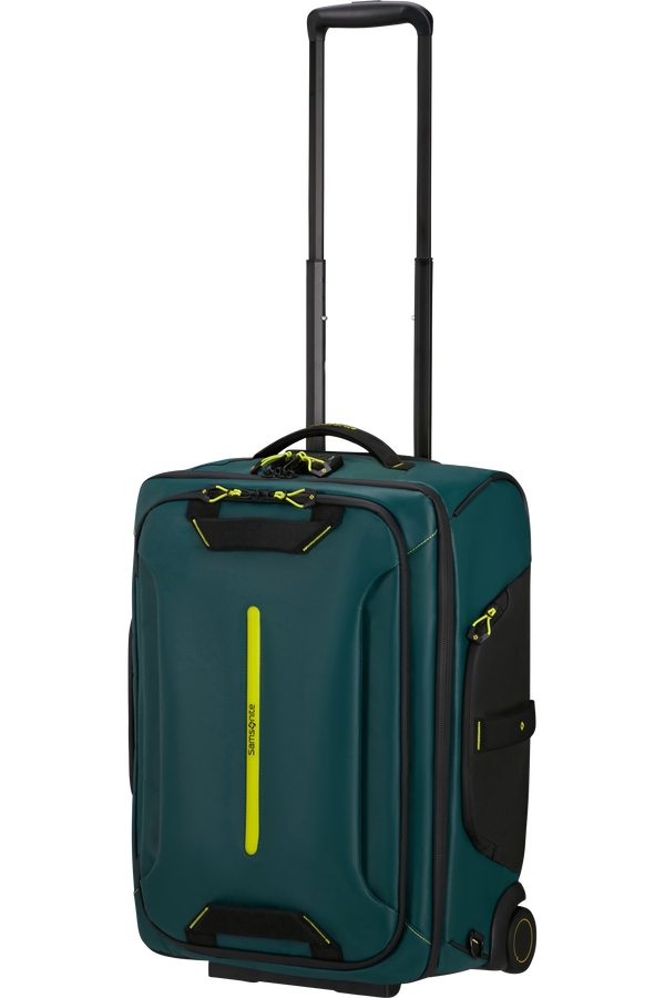 Sac de voyage à roulettes/Sac à dos - Dark Teal - Lime