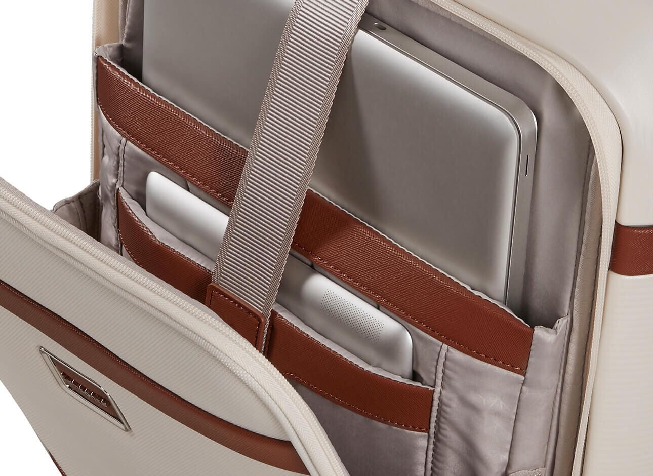 Valise cabine 4 roues -  Image 55cm Ivory easy access