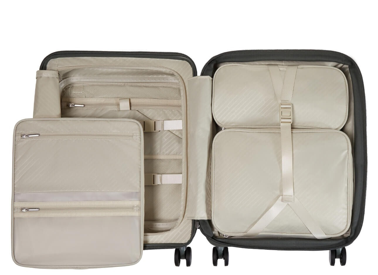 Valise cabine 4 roues -  Paralux 55cm Extensible - Olive