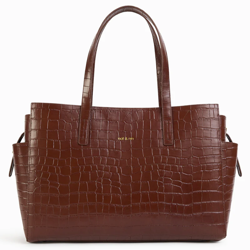 Sac Cabas  - Dakota Croco Acajou