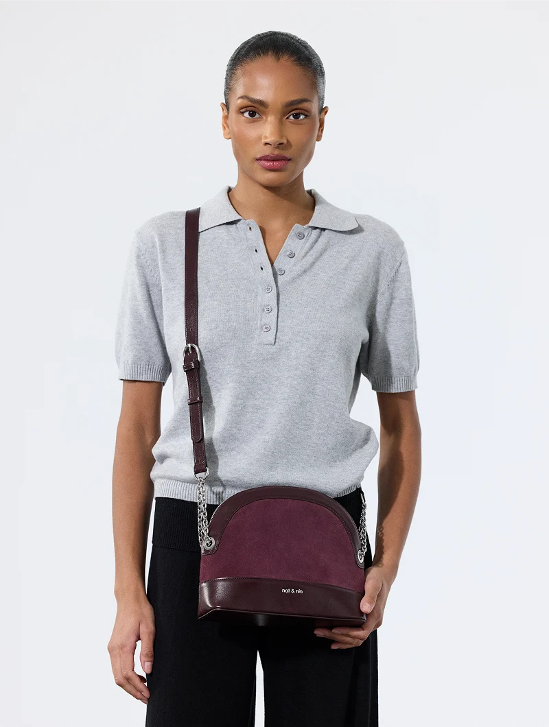 Sac bandoulière - Juliet Aubergine