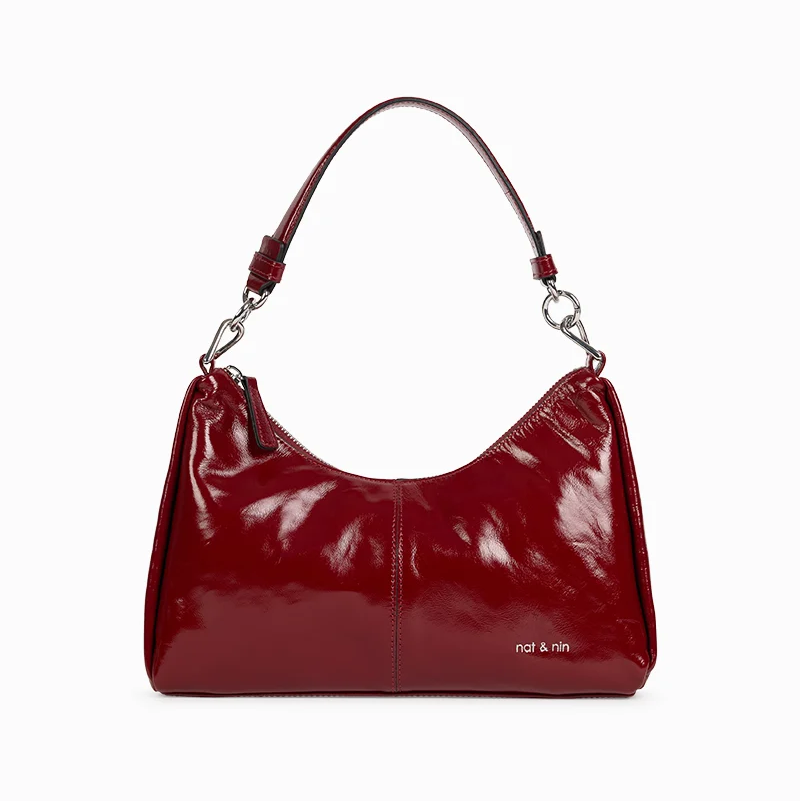 Sac Baguette - Réjina Rouge Glacé
