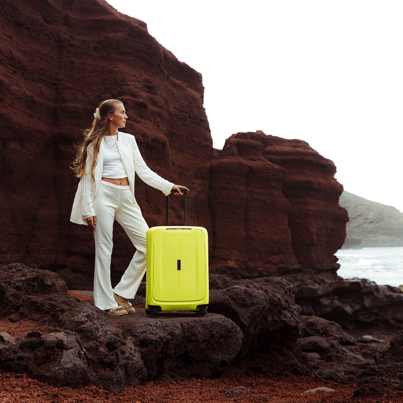 Valise 4 roues -  Essens 69cm Lime