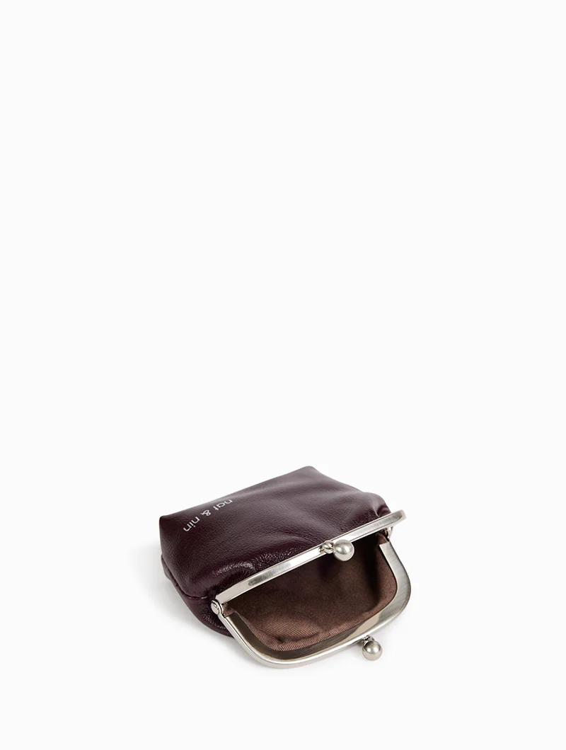 Porte monnaie - Mini Bibi Aubergine