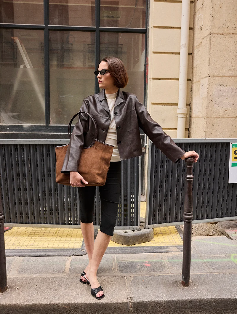 Sac Cabas  - Milan Aubergine