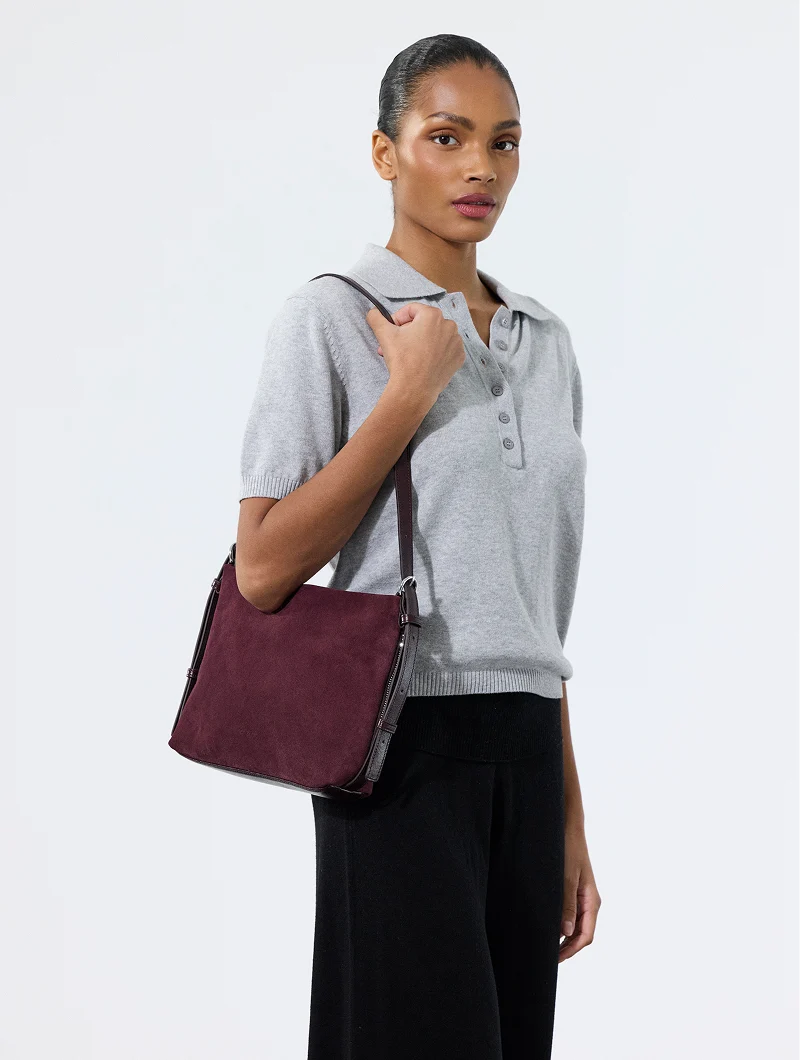 Sac bandoulière - Mini Moreen Aubergine