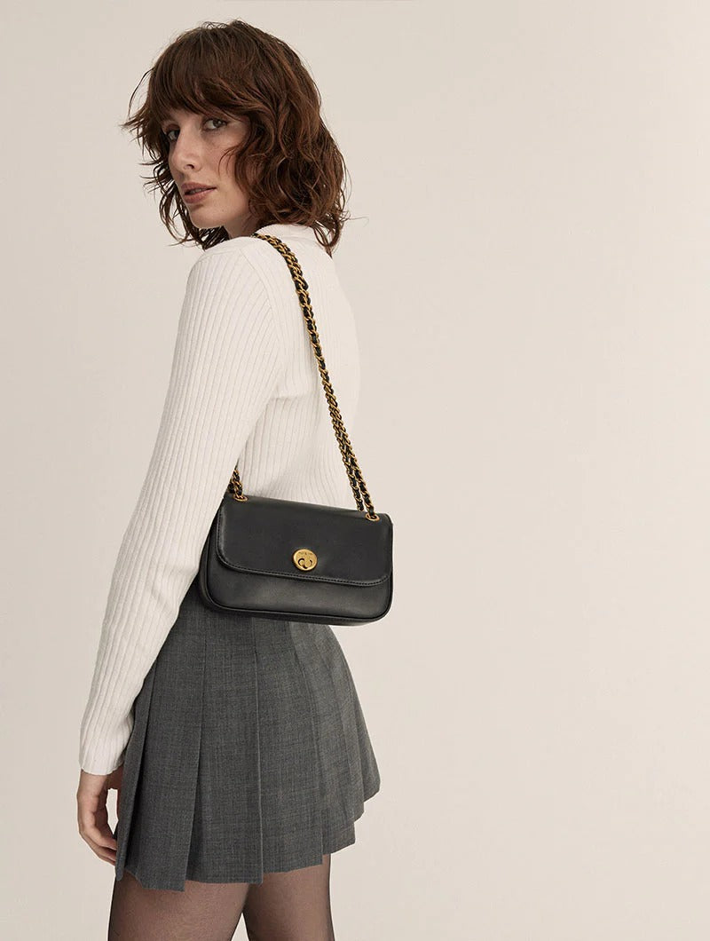 Sac à main - Mini Grace Croco Noir