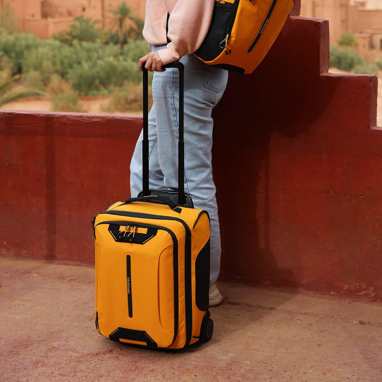 Sac de voyage à roulettes 45cm - Yellow