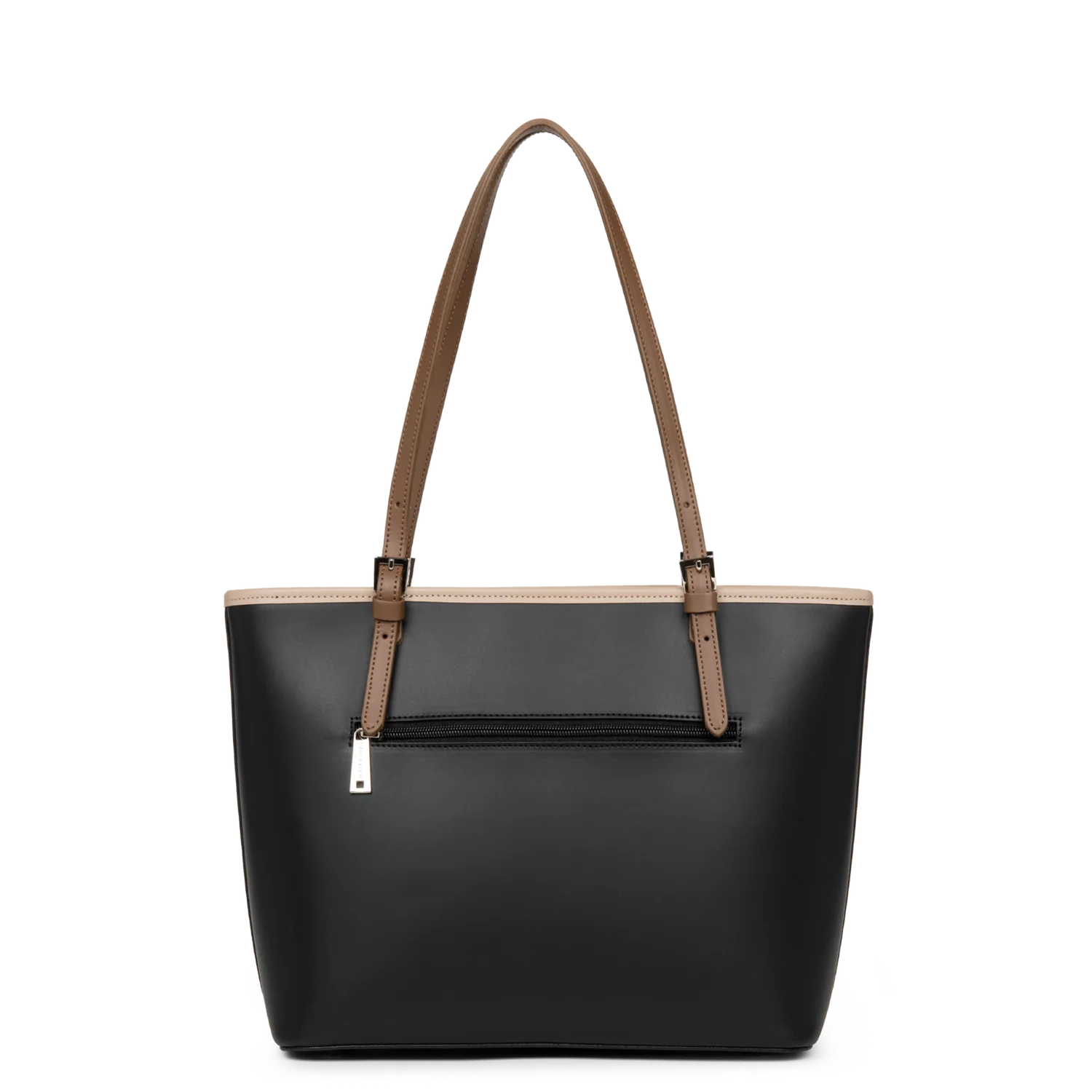 Sac cabas - Smooth S Noir - Nude - Vison