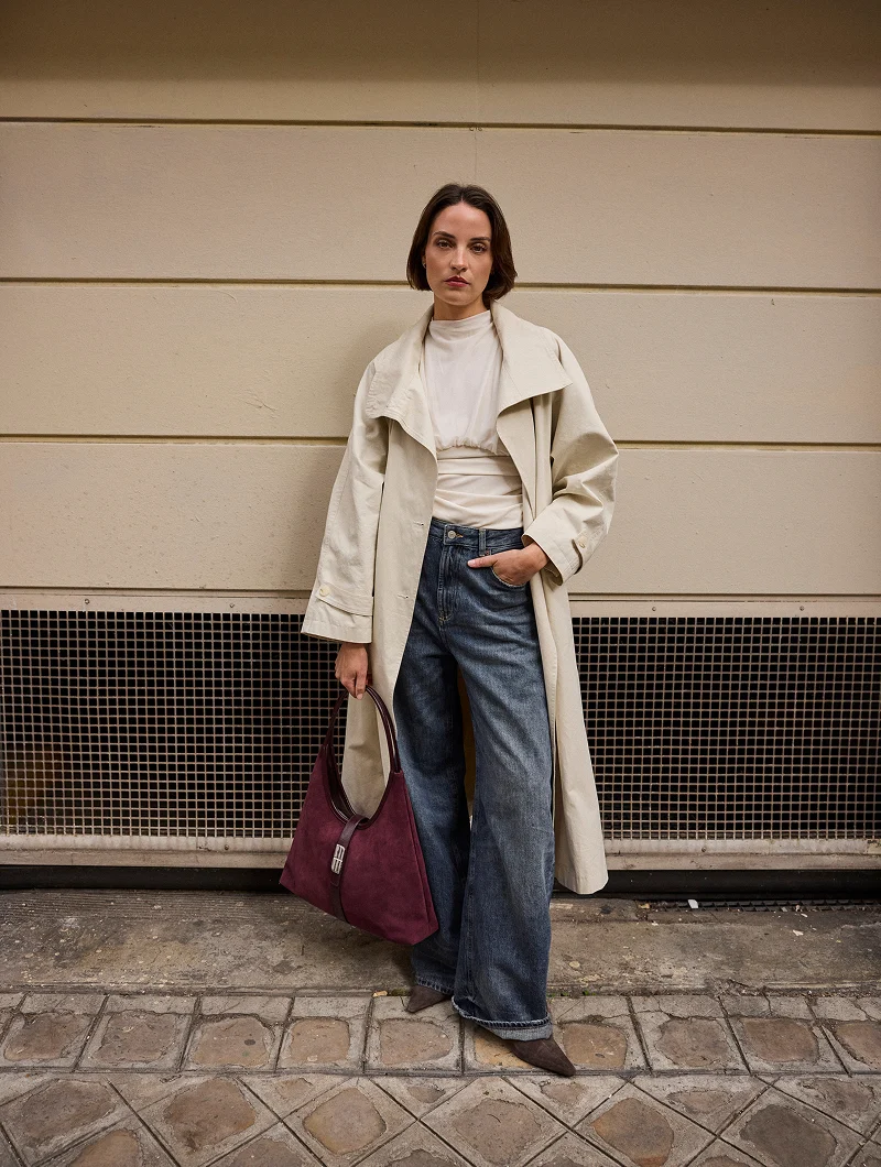 Sac Porté épaule  - Roméo Aubergine