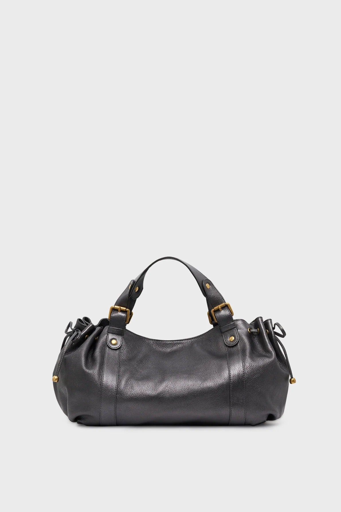 Sac à main  - 24H Grey Cuir métallique