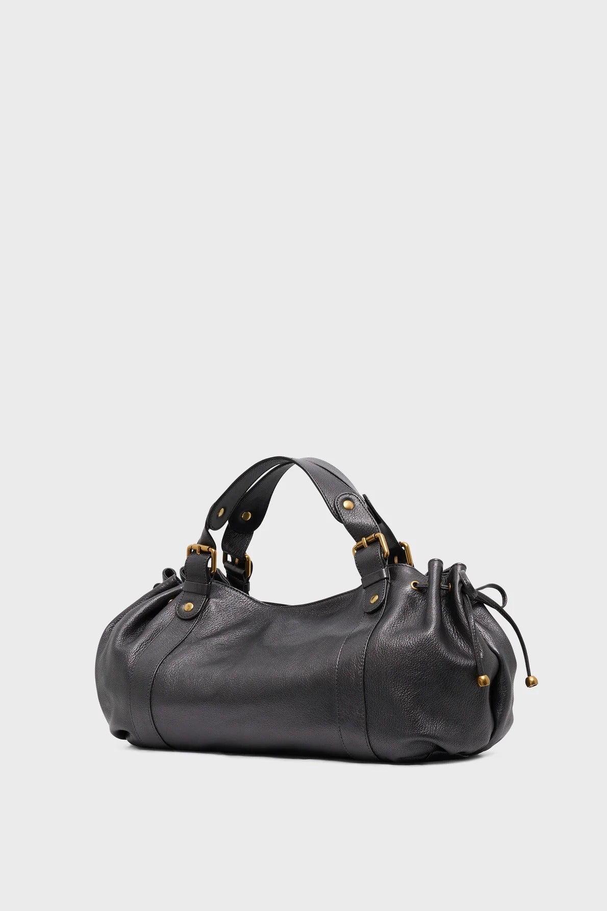 Sac à main  - 24H Grey Cuir métallique