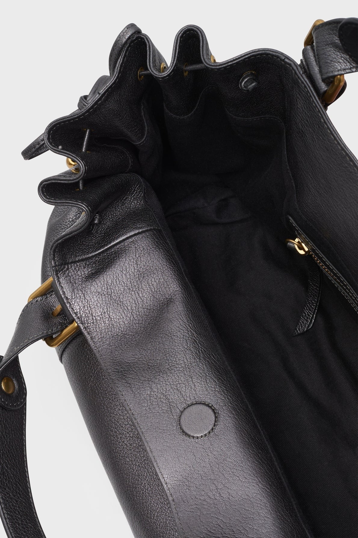 Sac à main  - 24H Grey Cuir métallique