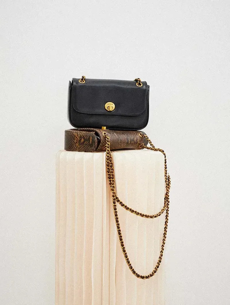 Sac à main - Mini Grace Croco Noir