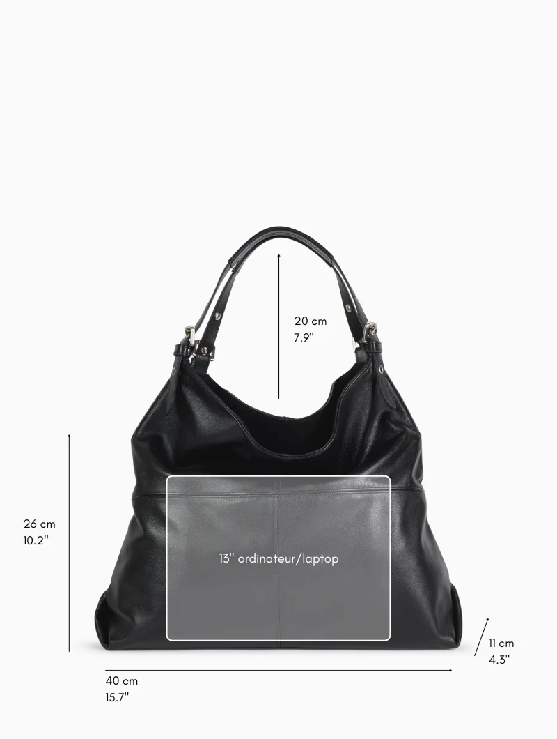 Sac Porté épaule  - Athéna Ébène