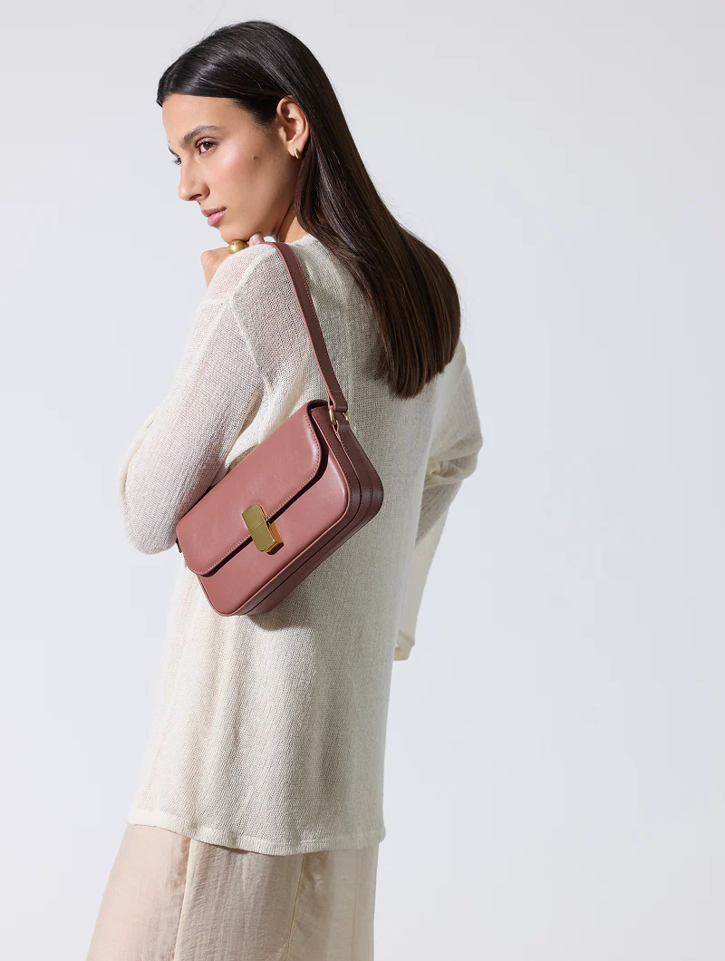 Sac baguette - Alice Small Bois de rose