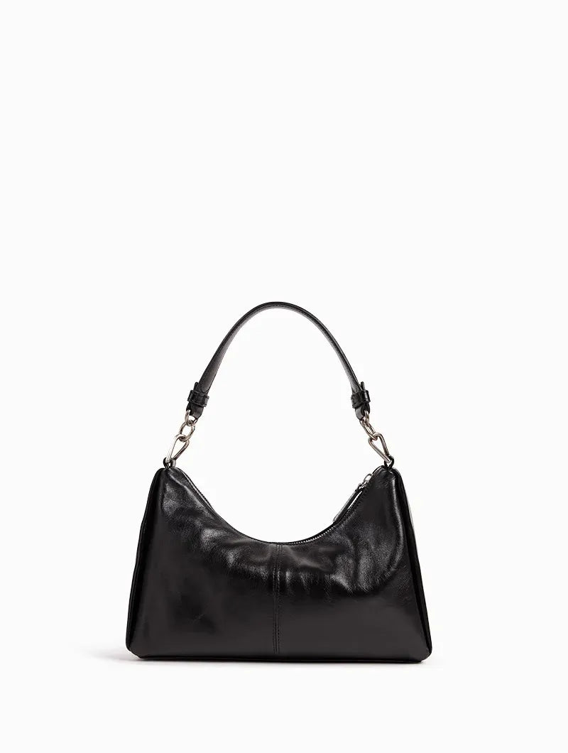 Sac Baguette - Réjina Noir Glacé