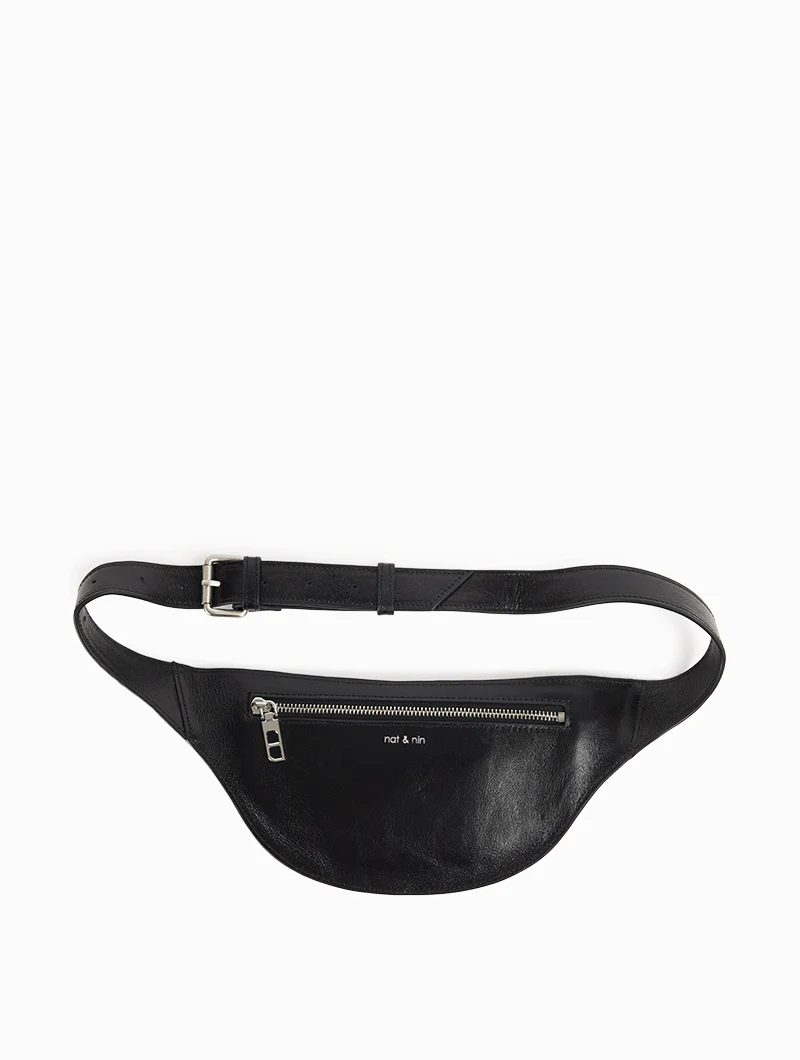 Sac banane - Arizona Léopard Noir Glacé