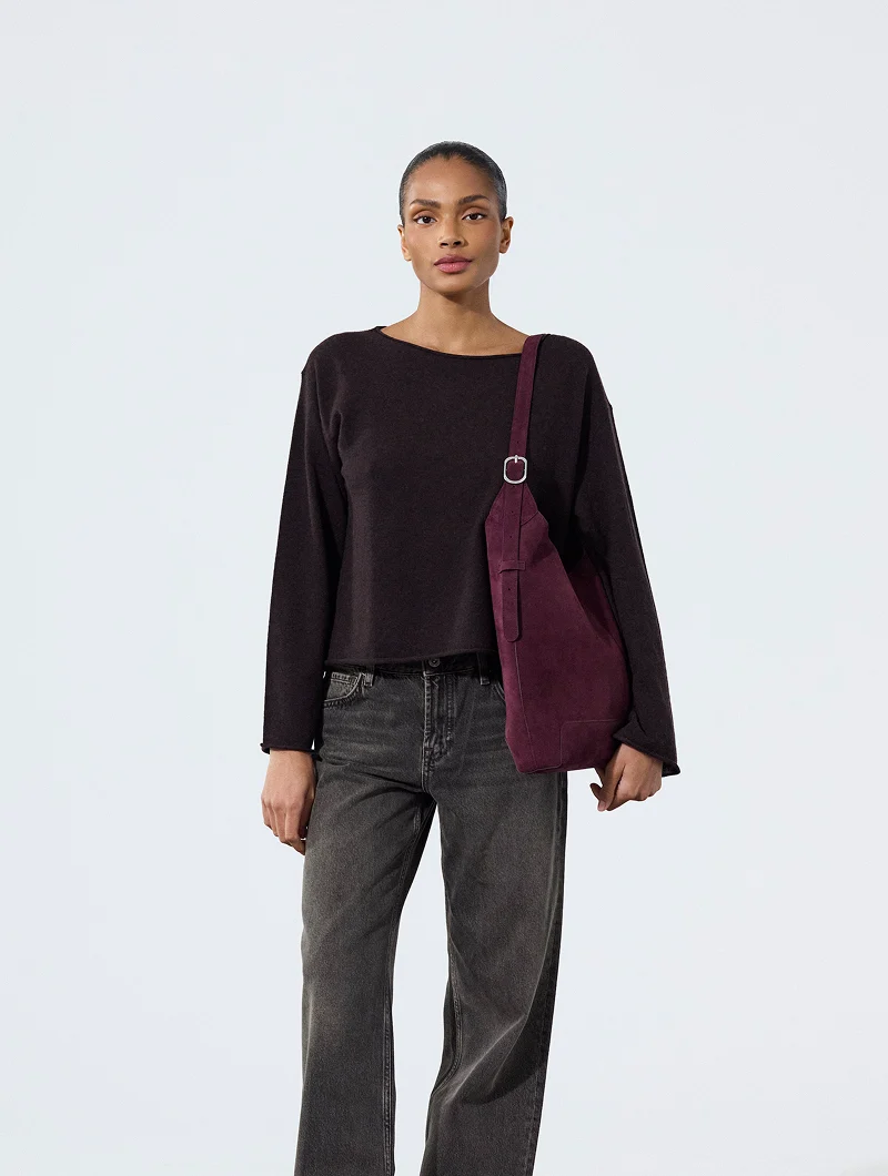 Sac Porté épaule  - Donna Aubergine