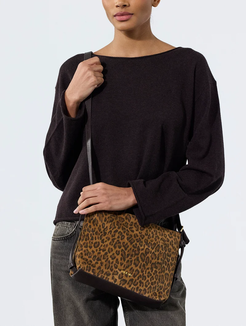 Sac bandoulière - Mini Moreen Léopard